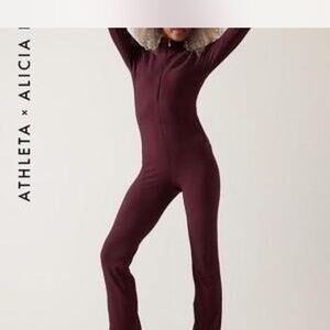 Athleta Deep Burgundy Jumpsuit